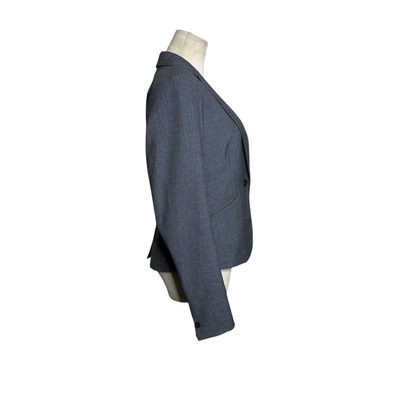 H&M H&M gray single button long sleeves blazer size 8 Size M / US 6-8 / IT 42-44 - 7 Thumbnail