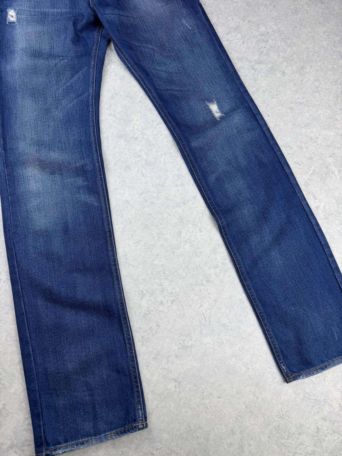 Versace Jeans Couture VJC Versace Jeans Couture Distressed Blue Denim Jeans Size US 31 - 2 Thumbnail