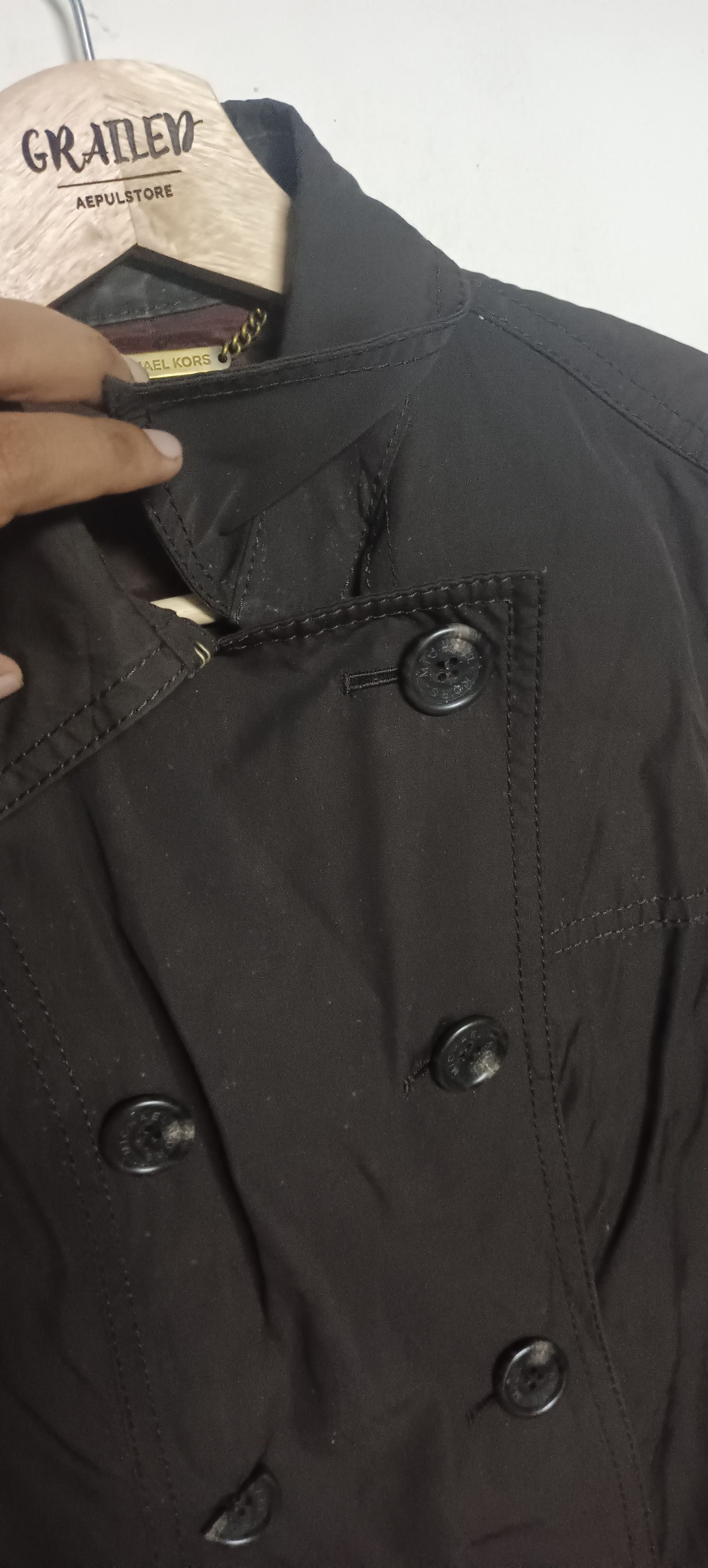 Michael Kors × Vintage Vintage🔥 Michael Kors Double Collar Trench Coat Size US S / EU 44-46 / 1 - 5 Thumbnail