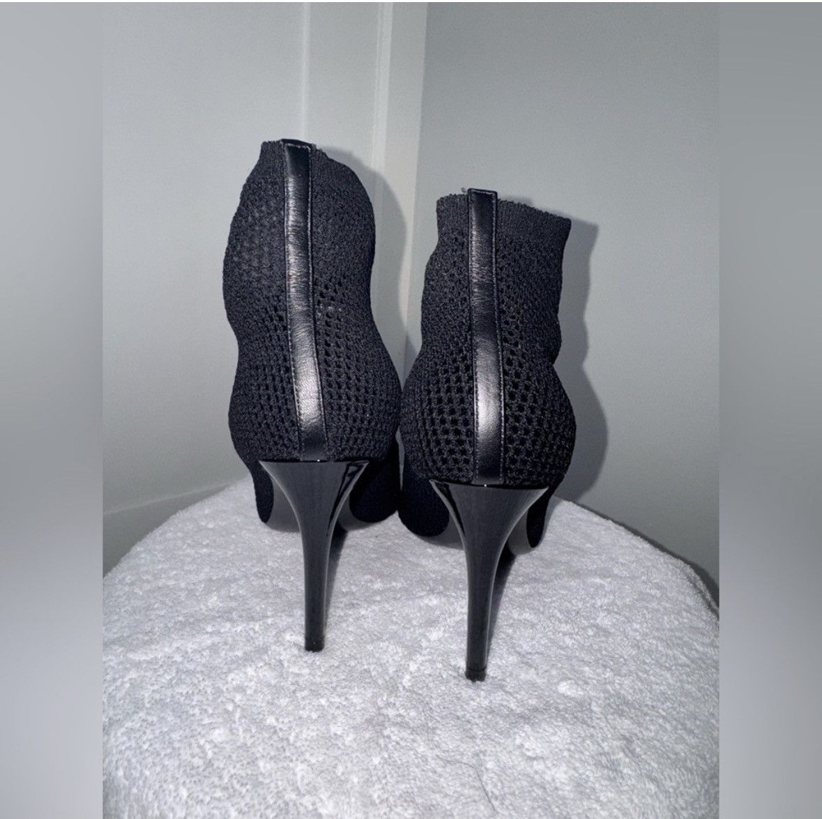 Loewe Loewe 105mm Fishnet Stiletto Bootie Pumps/Size 8 Size US 8 / IT 38 - 4 Thumbnail