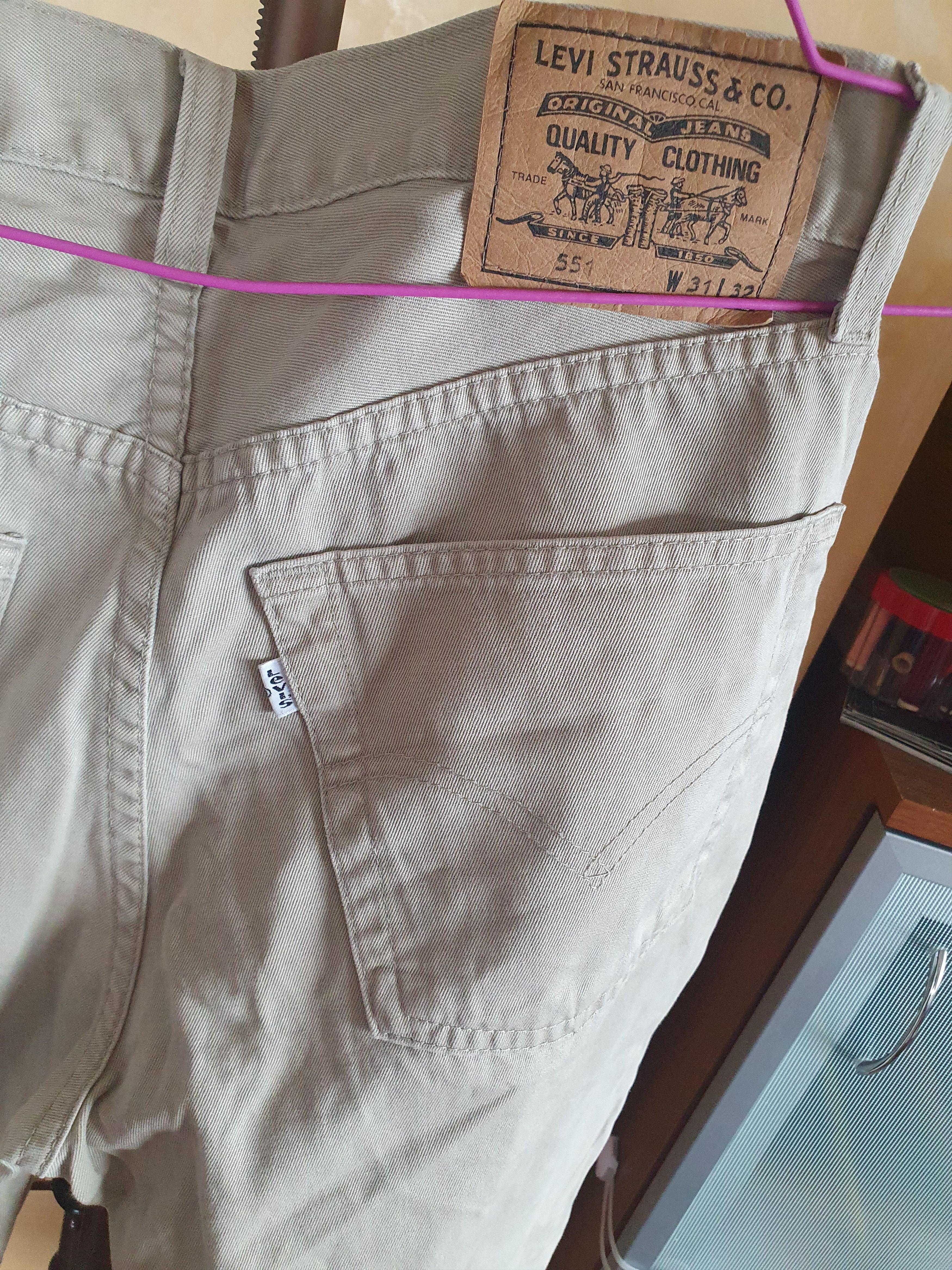 Levi's × Vintage Levi's 551 White Tab Vintage Jeans sz 31x32 Size US 31 - 2 Thumbnail