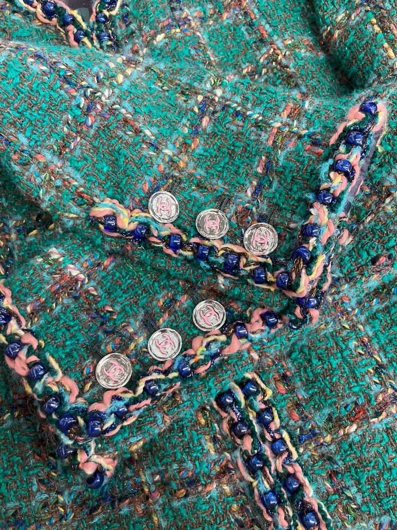 Chanel Chanel 23A Dakar Series Green Jacket Size XXS / US 00 / IT 34 - 4 Thumbnail