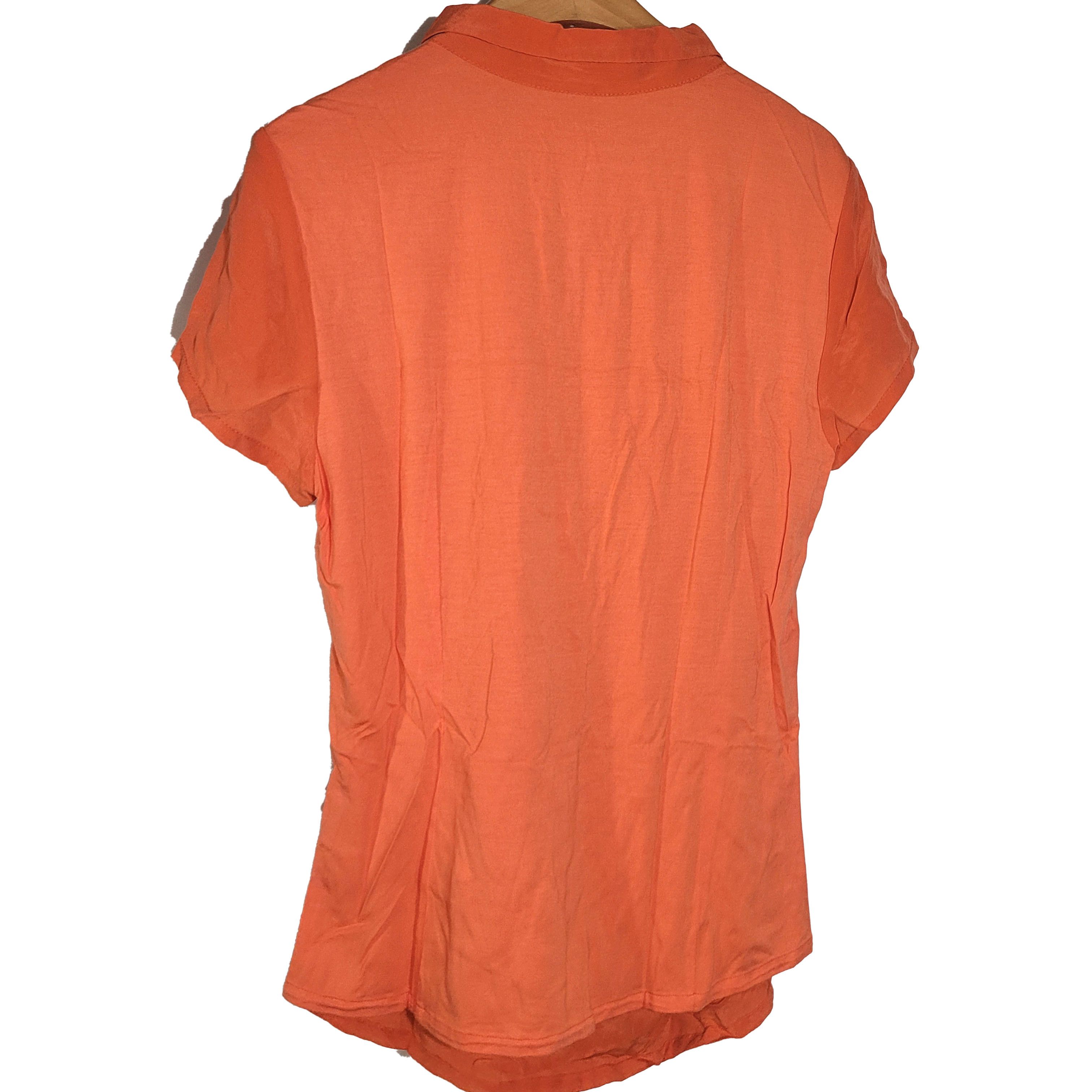 Other Women's Silk Size L Short Sleeve Top Shirt SCK304 Size L / US 10 / IT 46 - 2 Thumbnail