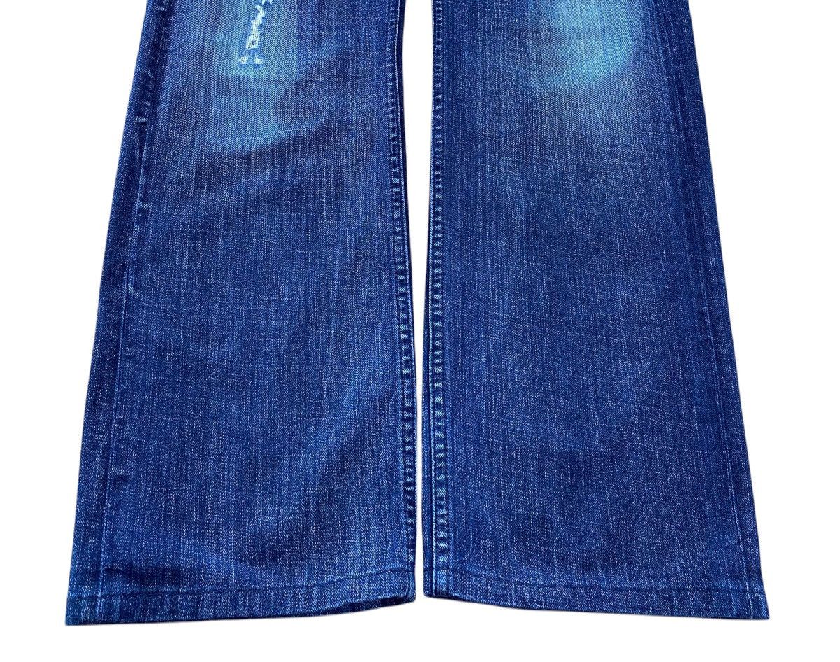 Diesel Diesel Blue Wash Ripped Style Boot Cut Jeans Size US 33 - 5 Thumbnail