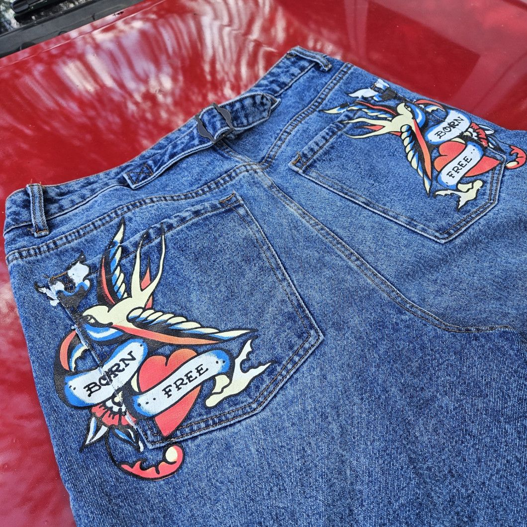 Christian Audigier × Ed Hardy Vintage Ed Hardy Jeans S32 Size US 32 / EU 48 - 6 Thumbnail