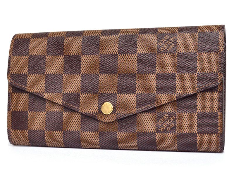Louis Vuitton Portefeuille Sarah Wallet Coin Purse Damier Ebene