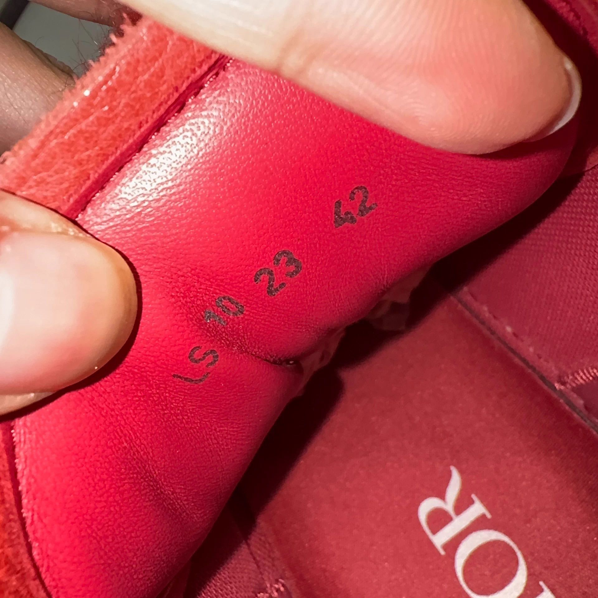 Dior DIOR B33 Red Trainer 42 Size US 9 / EU 42 - 9 Thumbnail