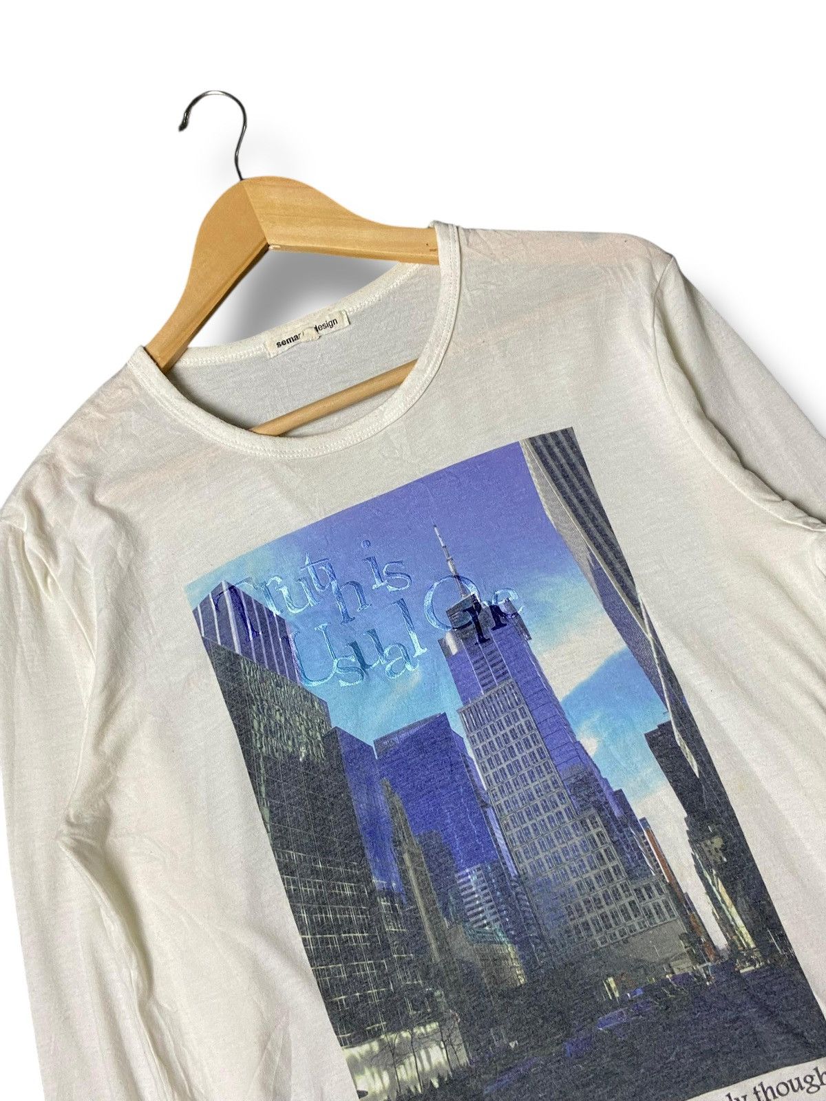 semanticdesign Semantic Design Printed Long Sleeve Tshirt (142) Size US L / EU 52-54 / 3 - 2 Thumbnail