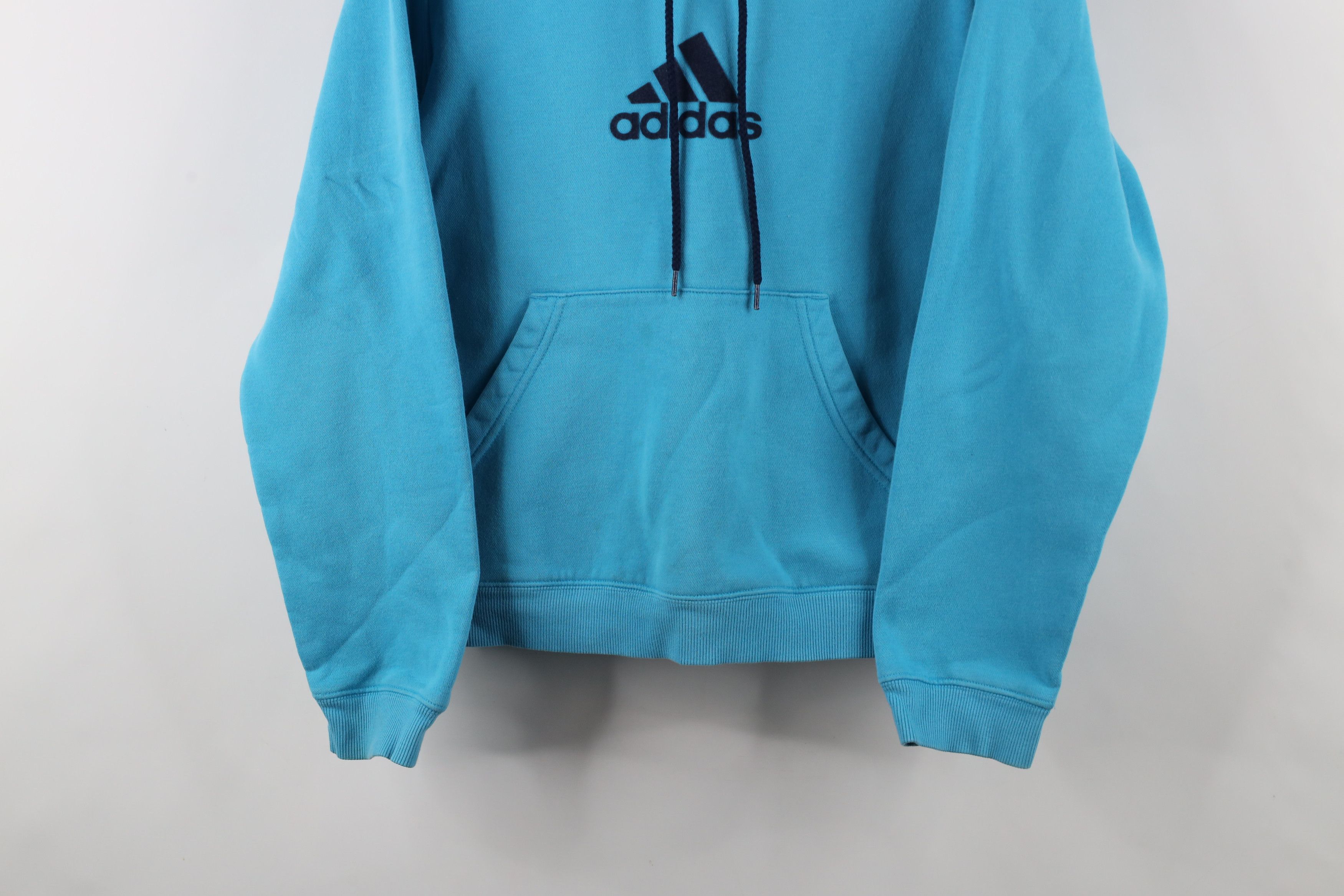 Adidas × Vintage Vintage Y2K Adidas Spell Out Felt Letter Hoodie Sweatshirt Size L / US 10 / IT 46 - 3 Thumbnail