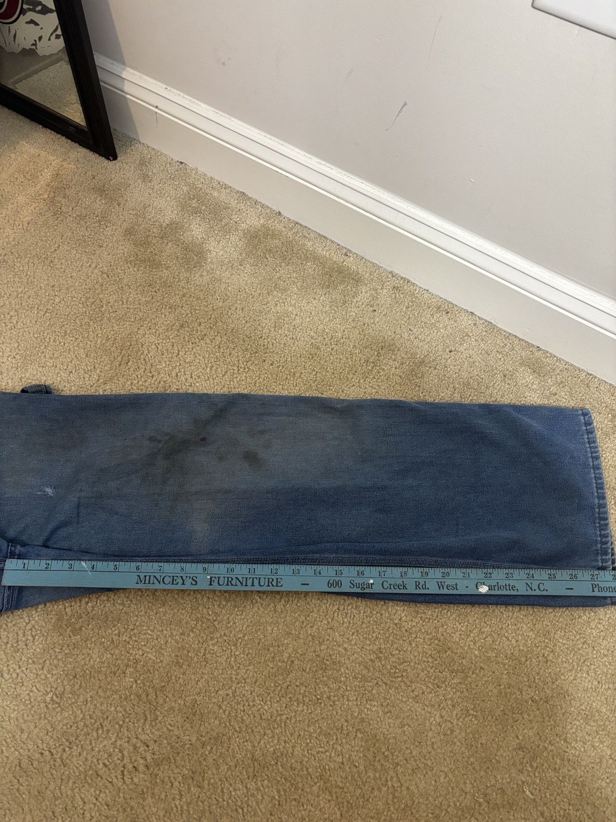 Sears Vintage 70s Sears Roebuck Denim Overalls Distressed 36 Size US 36 / EU 52 - 8 Thumbnail