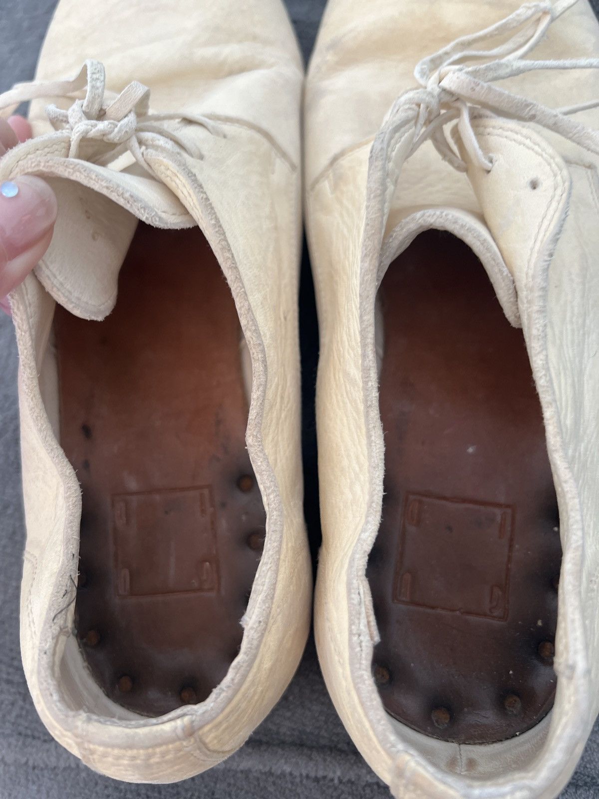 Guidi Guidi Suede white shoes Size US 7 / EU 40 - 5 Thumbnail