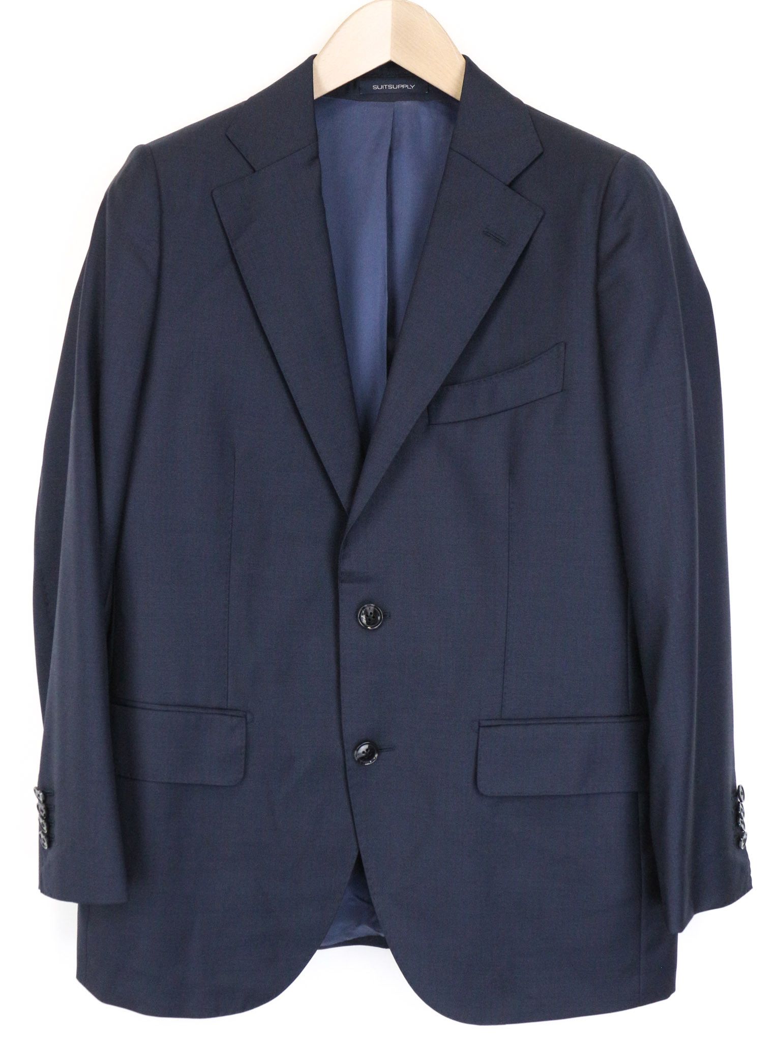 Suitsupply LA SPALLA UK38S Blue Wool 2 Piece Suit 75700 Size 38S - 2 Thumbnail