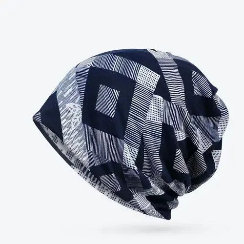 Other Geometric Pattern Hat Knitted Beanie Size ONE SIZE - 1 Thumbnail