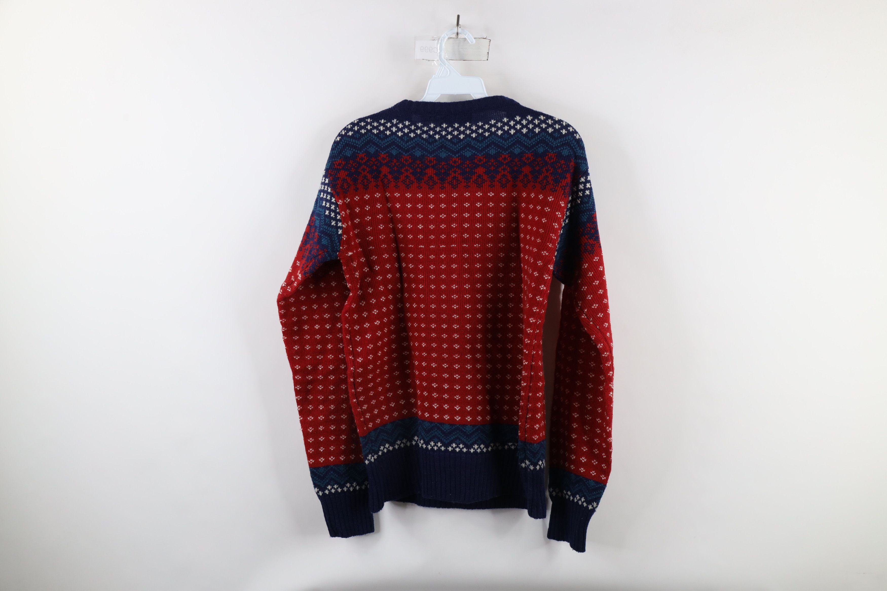 Vintage Vintage 70s Streetwear Fair Isle Crewneck Sweater Acrylic Size XL / US 12-14 / IT 48-50 - 6 Thumbnail