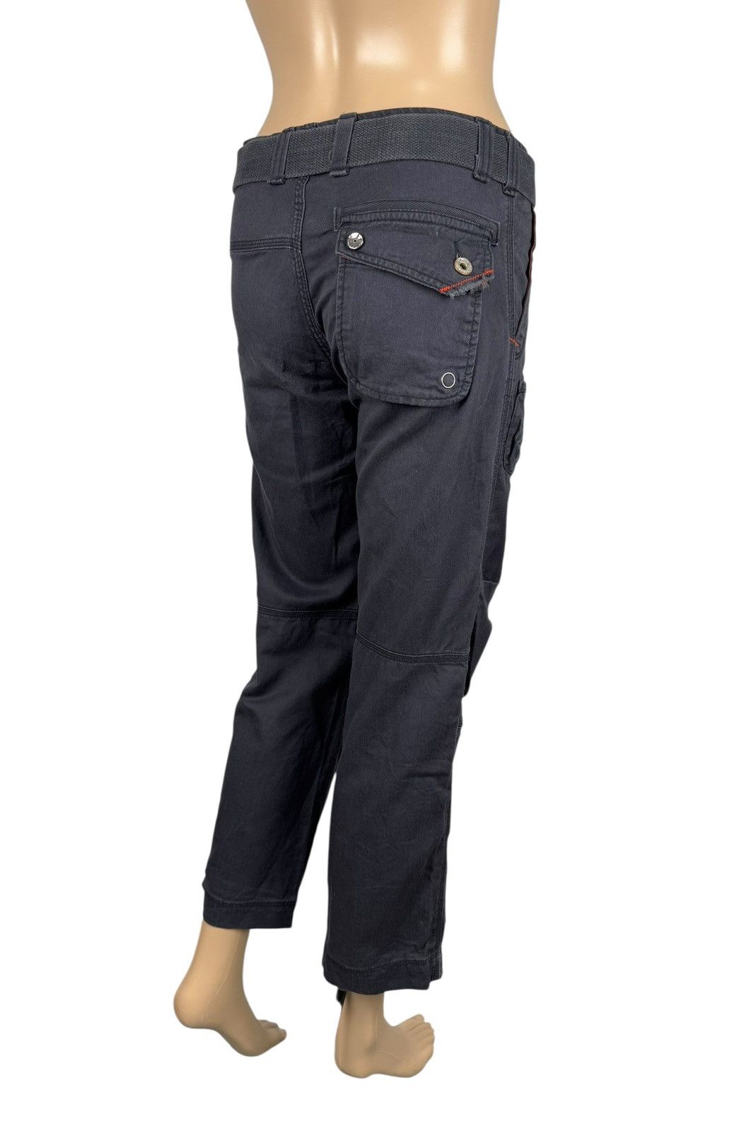 Diesel × Vintage Diesel Vintage 00s Belted Pants Cropped Size 32" / US 10 / IT 46 - 8 Thumbnail