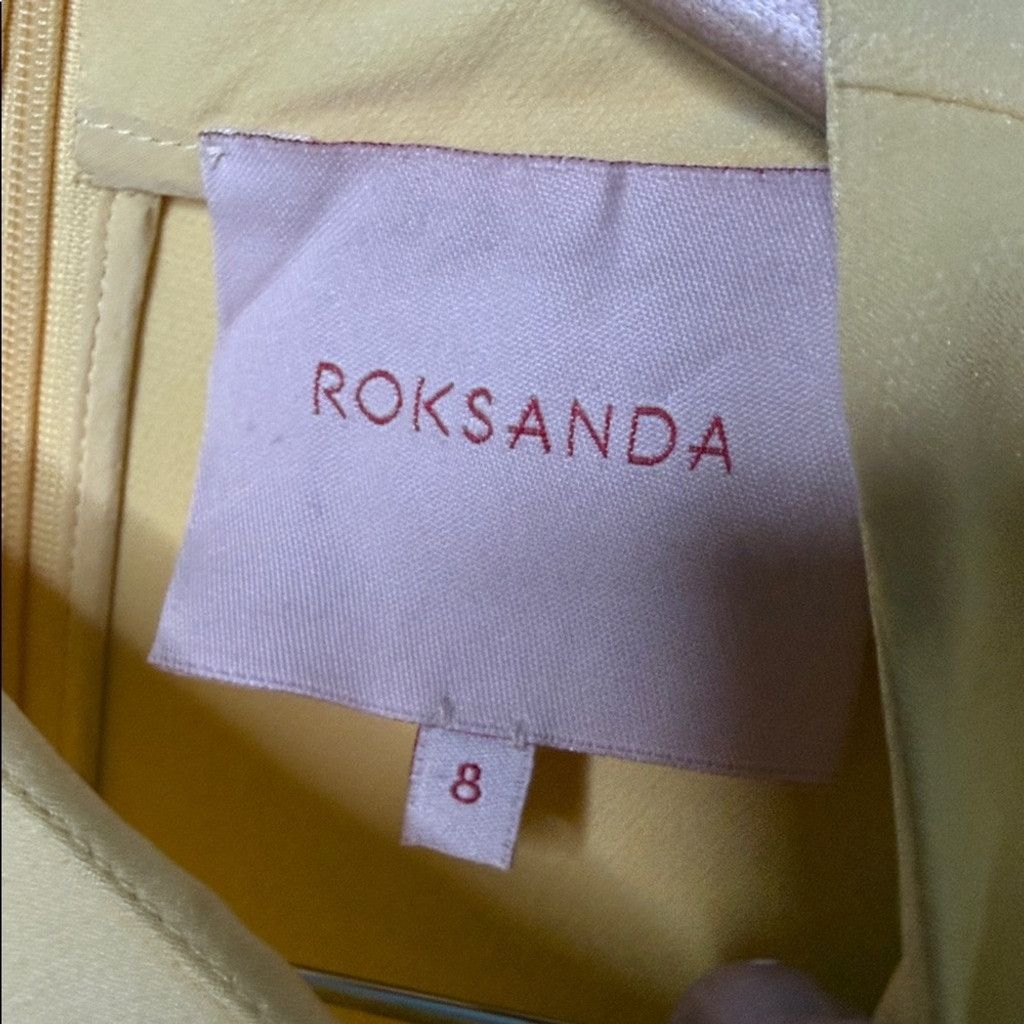 ROKSANDA NWOT Roksanda 100% silk yellow full ruffle cuffs blouse sz 8 Size M / US 6-8 / IT 42-44 - 7 Thumbnail
