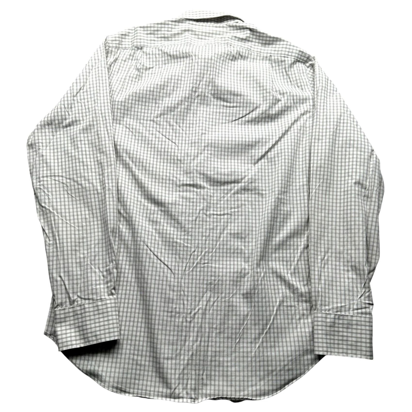 J.Crew J.CREW Button-Up Shirt Slim Fit Long Sleeve Grid Check White Gray M Mens Size US M / EU 48-50 / 2 - 2 Thumbnail
