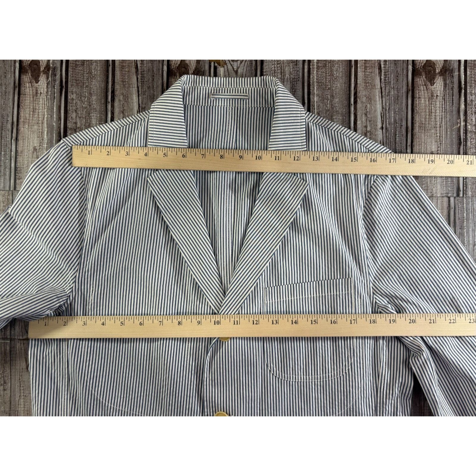 Todd Snyder Todd Snyder Seersucker Striped Chore Blazer jacket sz M blue Size 40R - 5 Thumbnail
