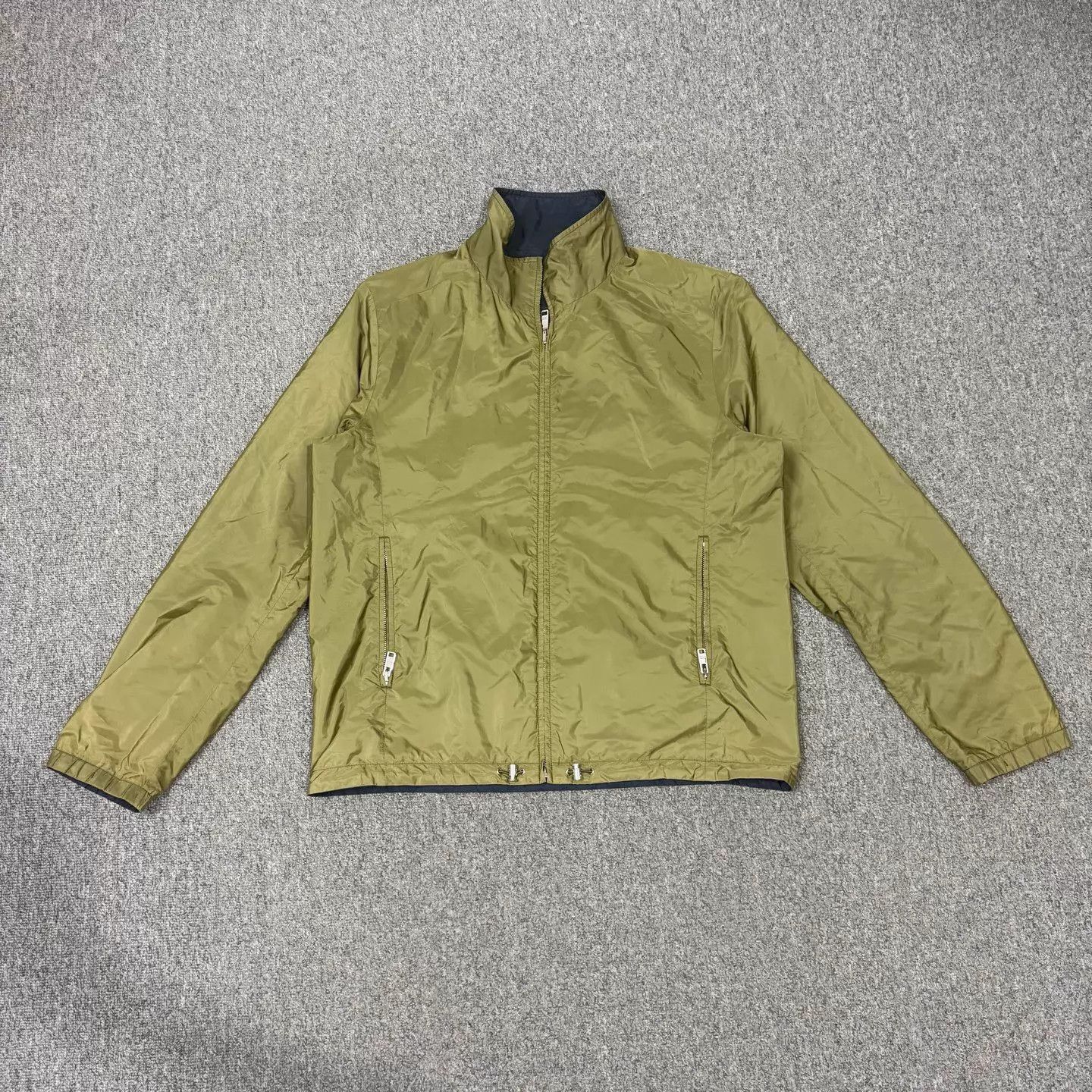 Prada Prada blue green reversible hem logo nylon jacket 54 mint Size US L / EU 52-54 / 3 - 2 Thumbnail