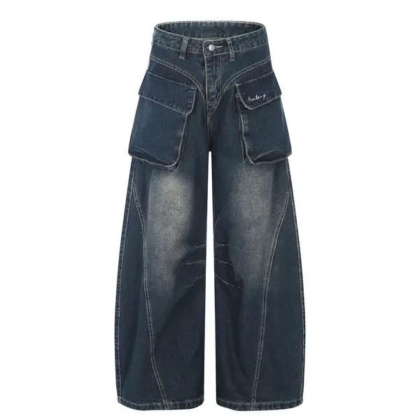 VIBE American street multi-pocket loose stitching scimitar jeans Size US 32 / EU 48 - 1 Thumbnail