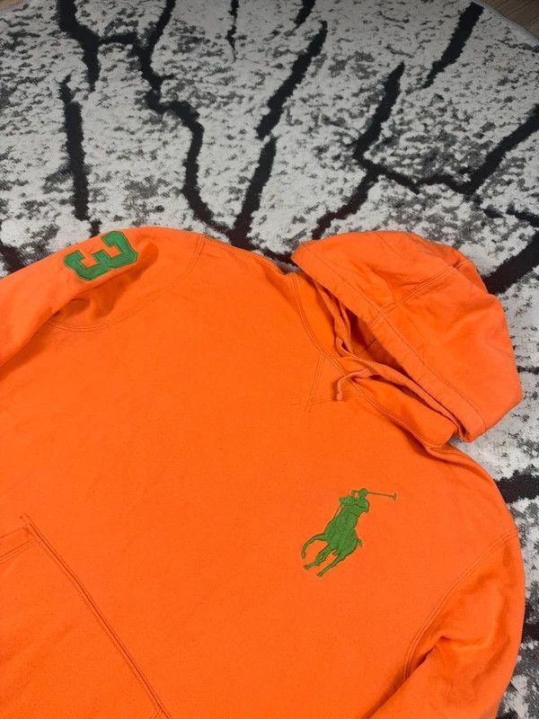 Ralph Lauren Vintage Polo Ralph Lauren orange usa L logo hoodie Size US L / EU 52-54 / 3 - 3 Thumbnail
