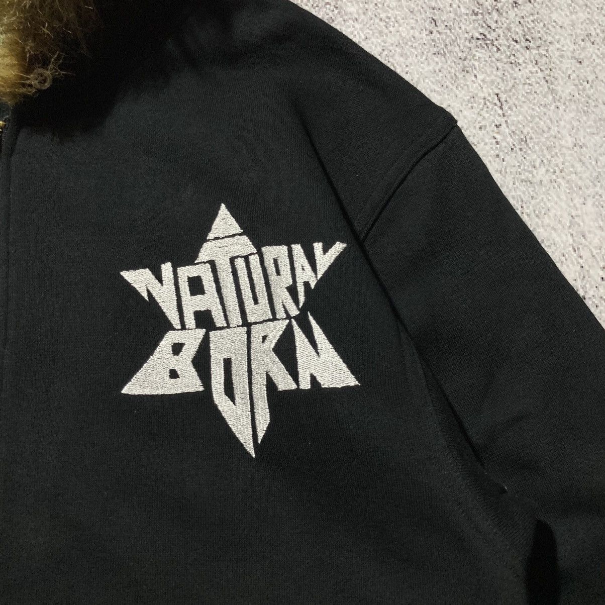 Japanese Brand 2000s Natural Born Stars Logo Fur Ziphoodie Black Punk Lgb Size US XL / EU 56 / 4 - 4 Thumbnail