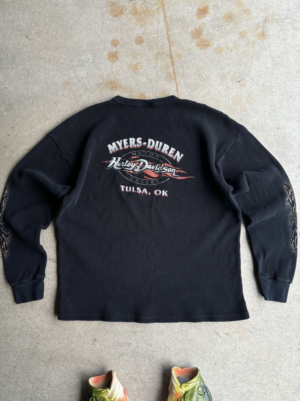 Other Crazy 2004 Harley Davidson Tribal Thermal Boxy Fit Liner Size US XL / EU 56 / 4 - 2 Thumbnail