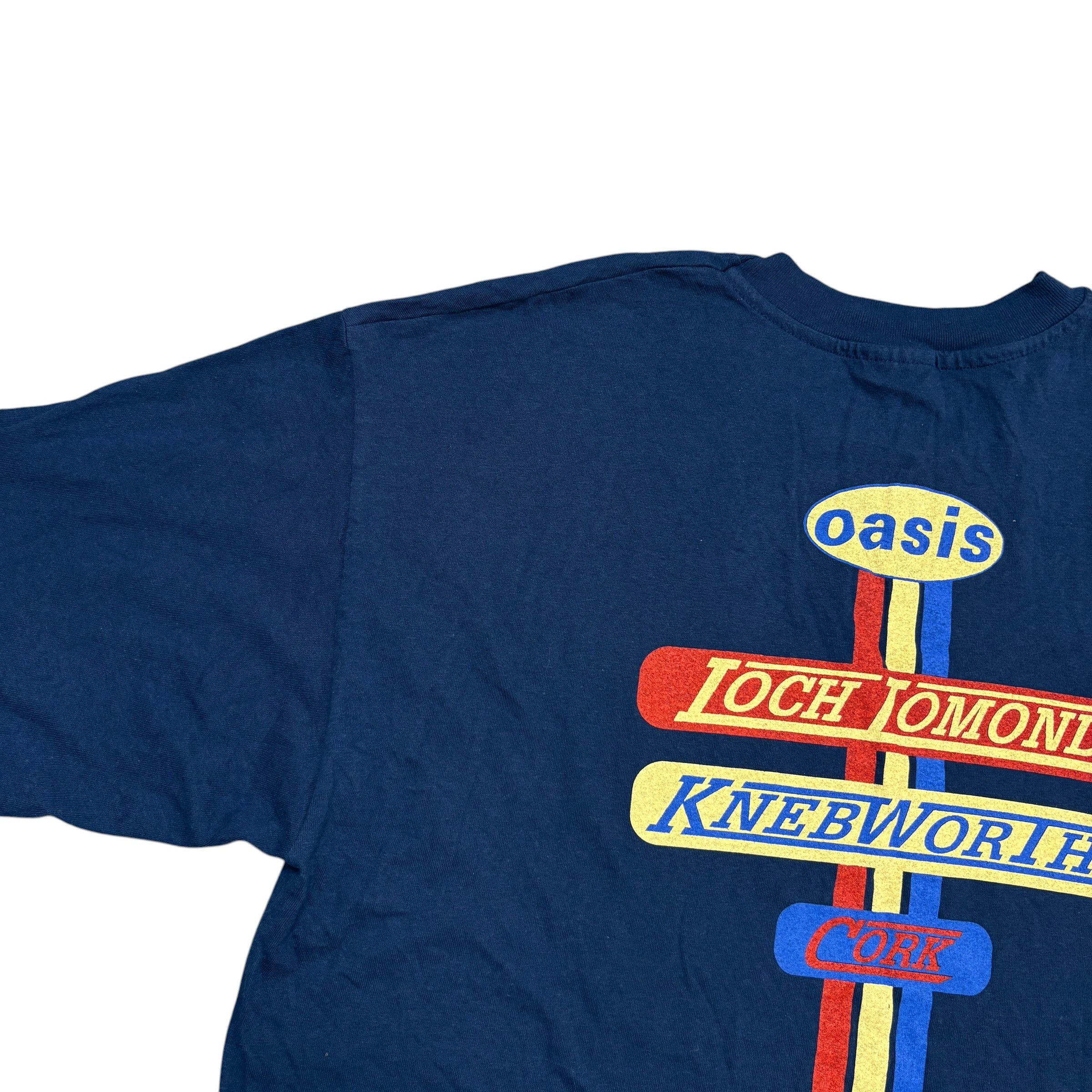 Band Tees Vintage Oasis Shirt 90s Tour Knebworth Britpop Rock Band Tee Size US XL / EU 56 / 4 - 17 Thumbnail