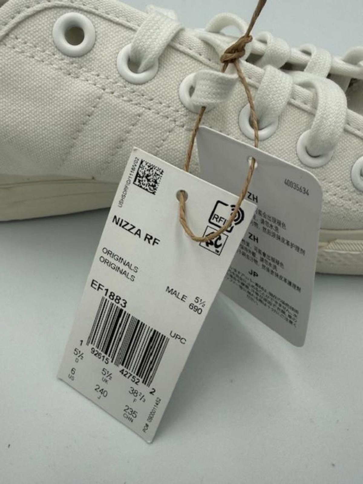 Adidas Adidas Nizza RF Triple White - M/6 - W/7 - New In Box Size US 6 / EU 39 - 6 Thumbnail