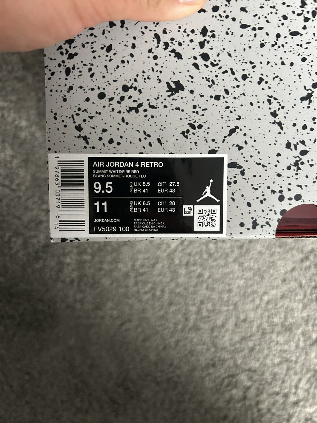 Jordan Brand Jordan 4 Retro White Cement (2025) Size US 9.5 / EU 42-43 - 2 Thumbnail
