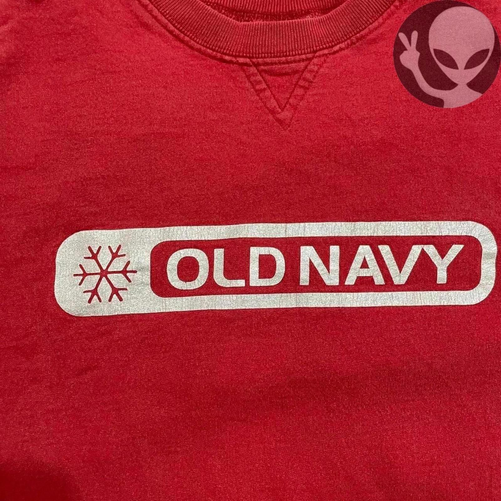 Old Navy Vintage Old Navy Snowflake Spell Out Crewneck Red XL Size US XL / EU 56 / 4 - 2 Thumbnail