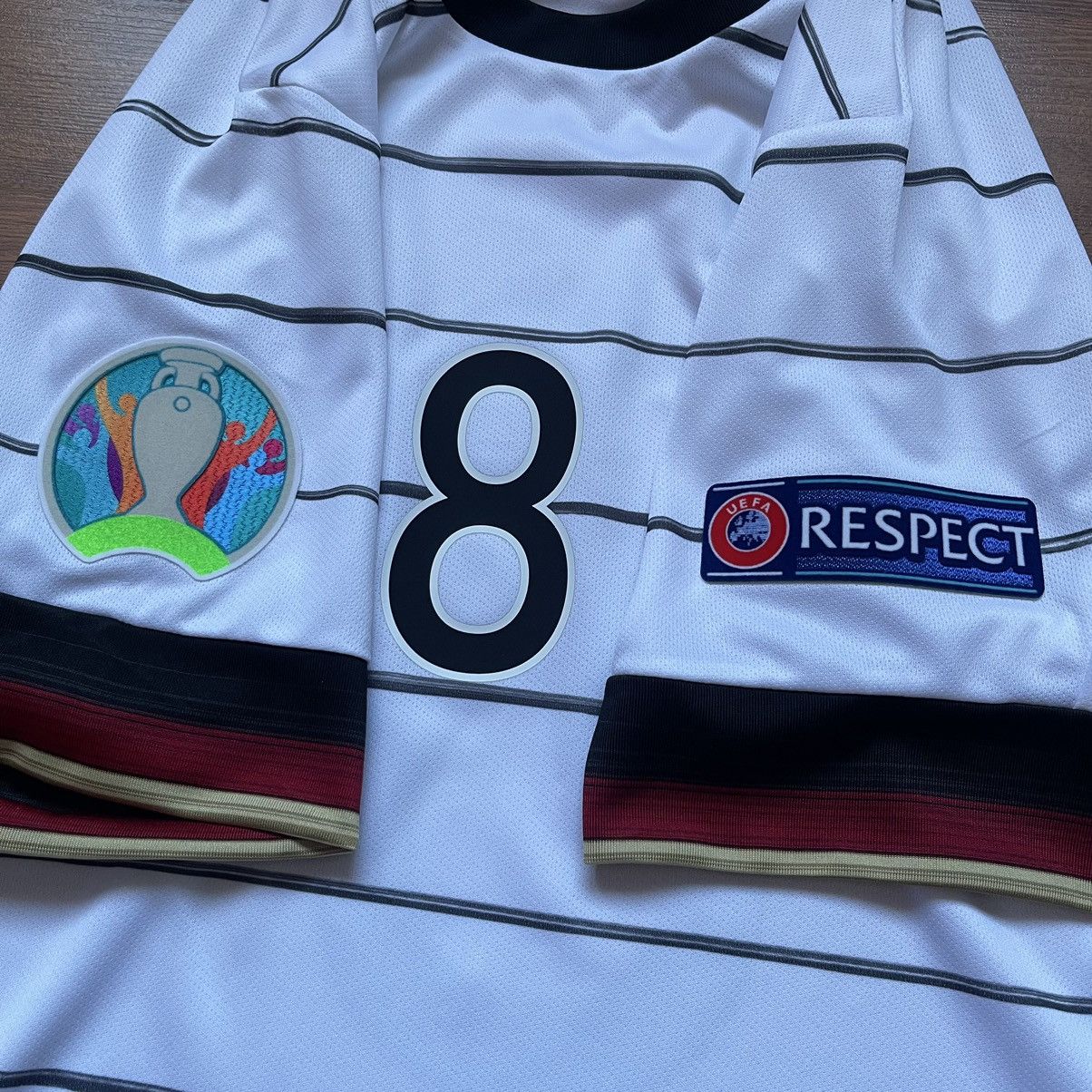 Adidas GERMANY ADIDAS 2020 EURO FOOTBALL HOME JERSEY #8 KROOS Size US L / EU 52-54 / 3 - 7 Thumbnail