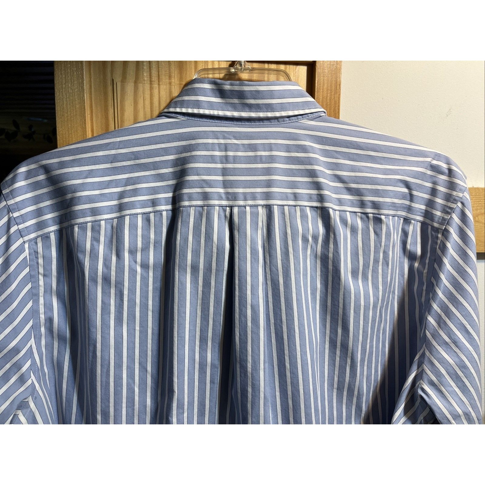 Eddie Bauer Eddie Bauer Men’s Blue Striped Shirt XLT Cotton LS Button Size US XL / EU 56 / 4 - 7 Thumbnail