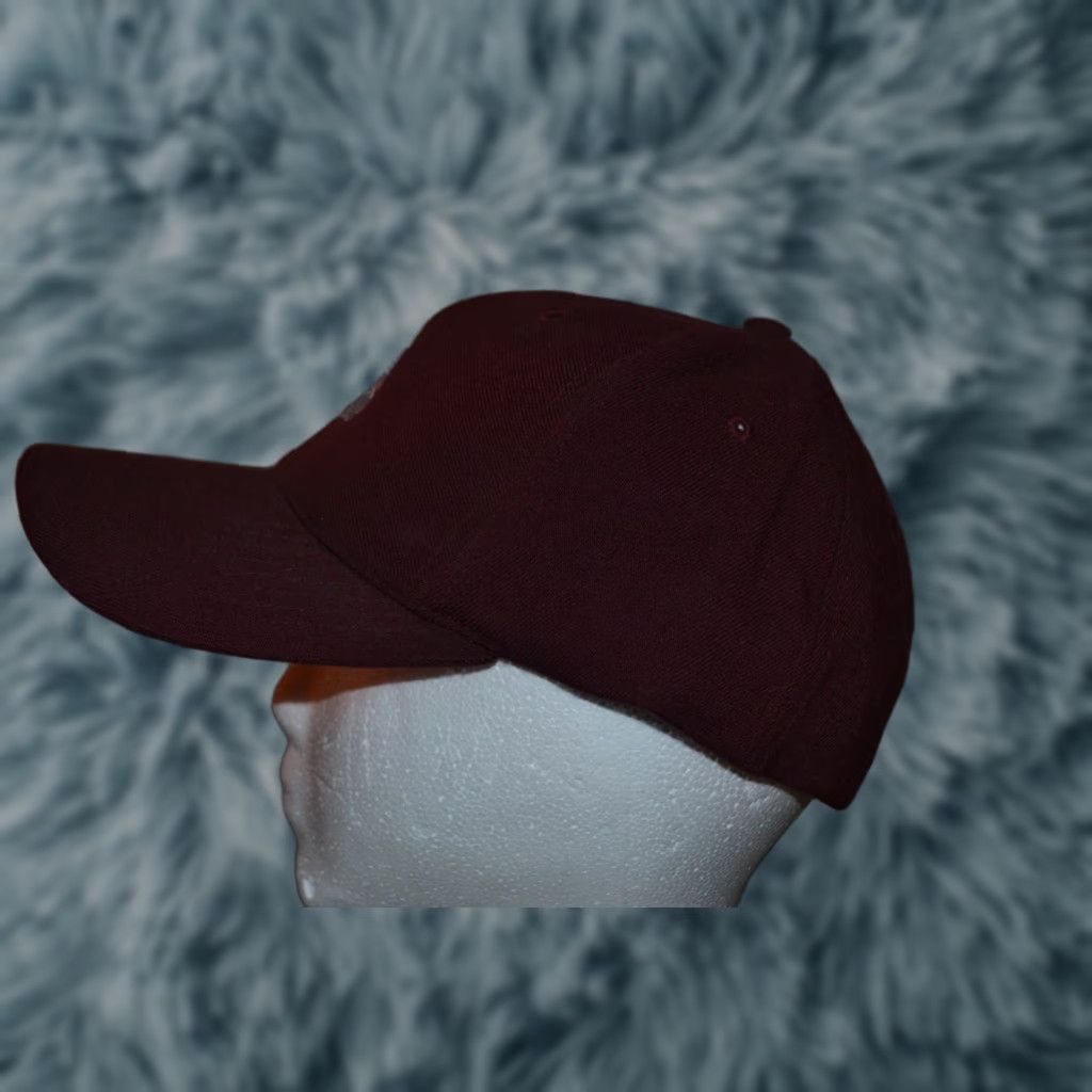 Vintage Richardson Maroon Baseball Cap Hat Flexfit M Men Bulldogs & Morenci & Rossford OH/MI Nice Size ONE SIZE - 1 Thumbnail