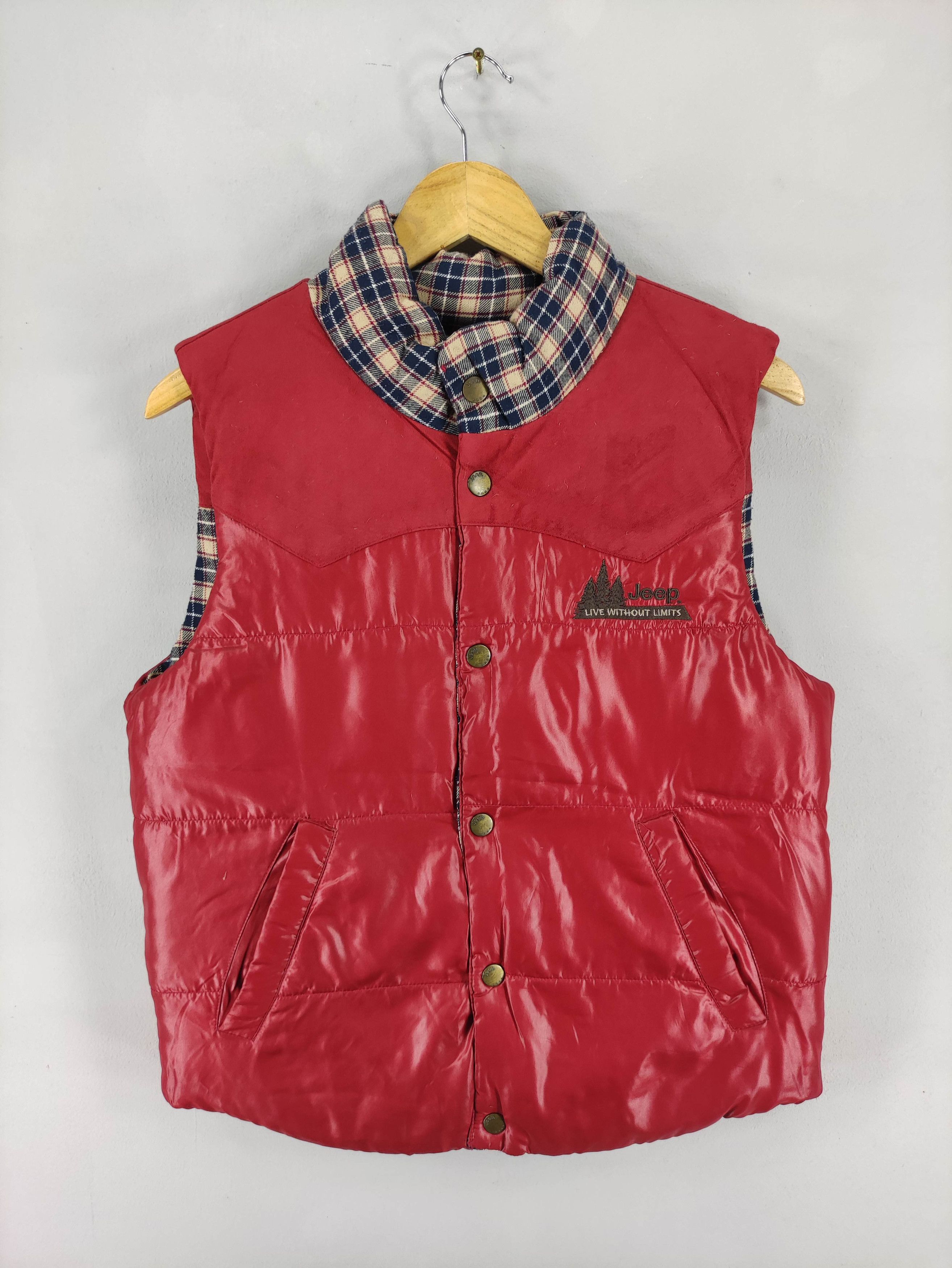 Jeep Vintage Jeep Puffer Reversible Vest Snap Button Size US M / EU 48-50 / 2 - 11 Thumbnail