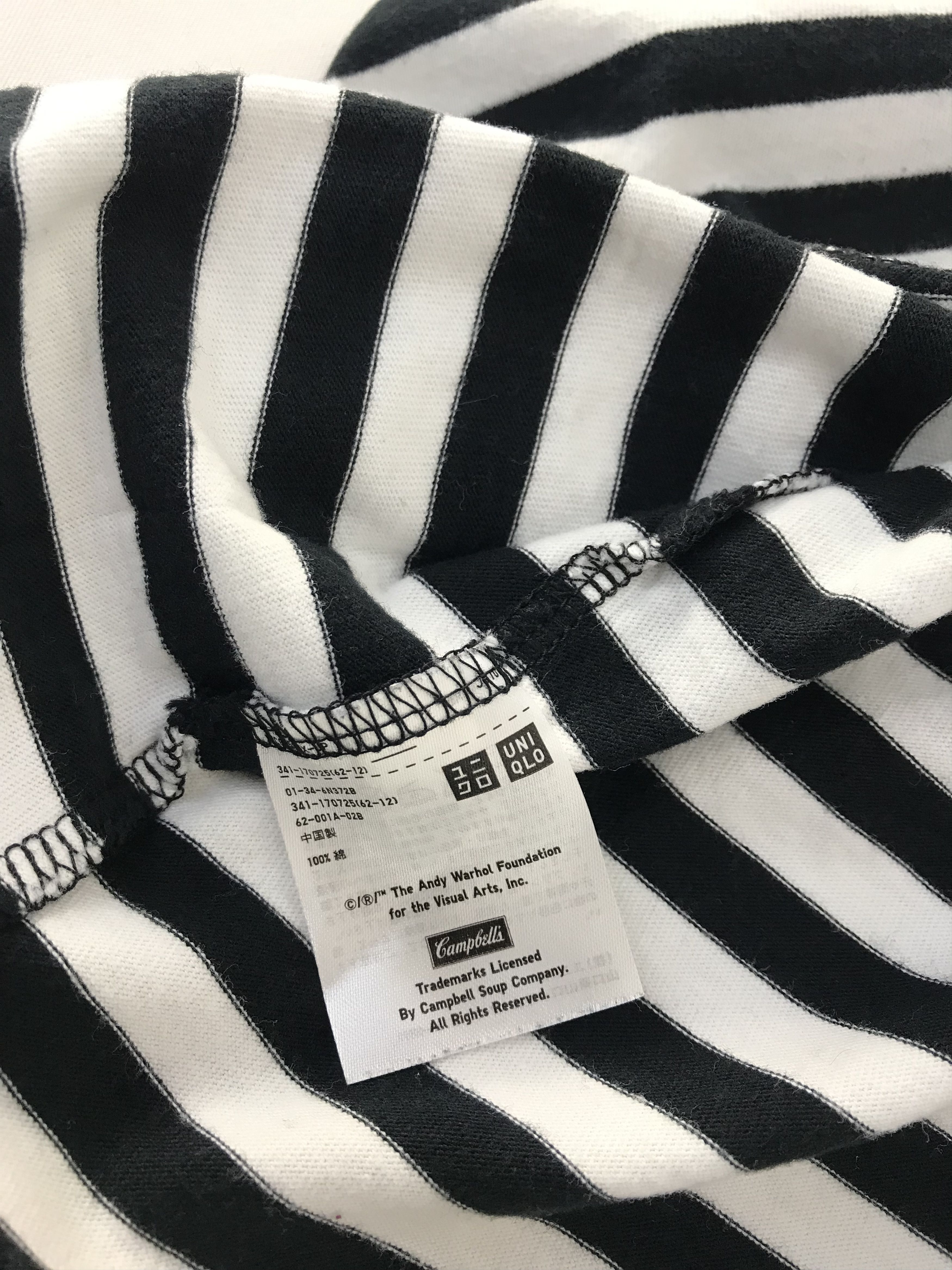Andy Warhol Andy Warhol Campbell Tomato Soup Striped Printed Tee Size US M / EU 48-50 / 2 - 6 Thumbnail