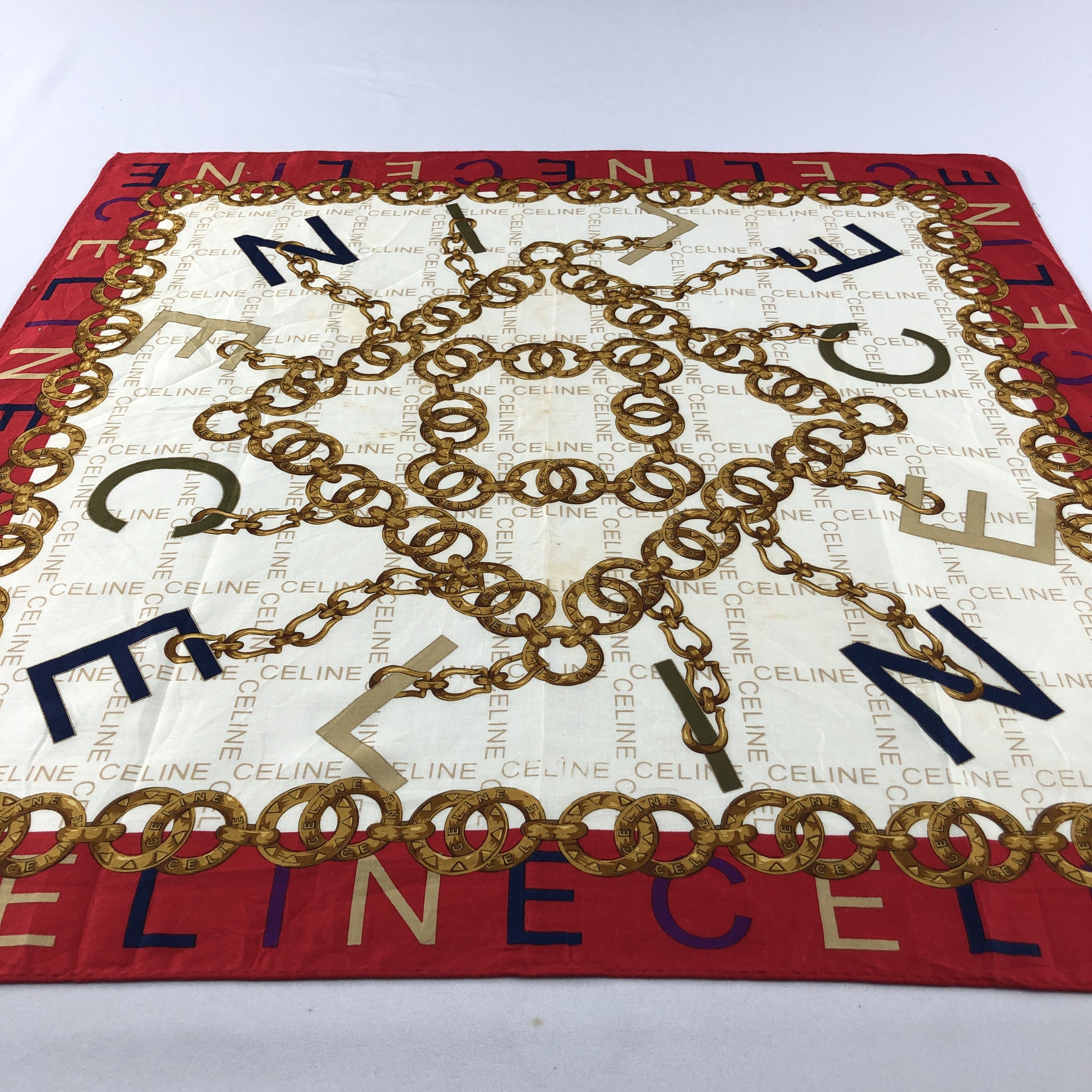 Celine Celine Handkerchief Neckerchief Bandana H3029 Size ONE SIZE - 4 Thumbnail