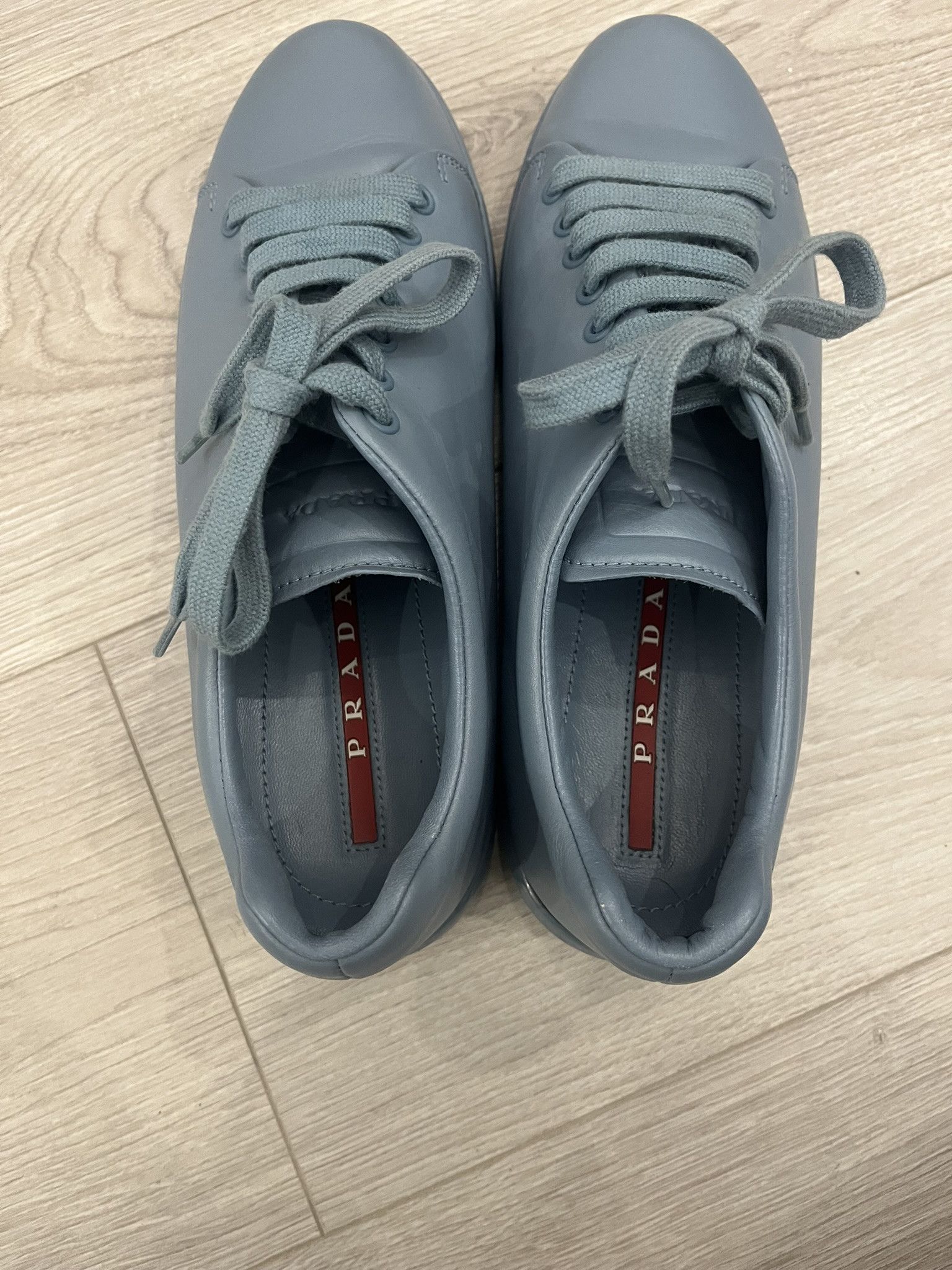 Prada Prada Donna Sneakers Blue Size US 7 / EU 40 - 2 Thumbnail
