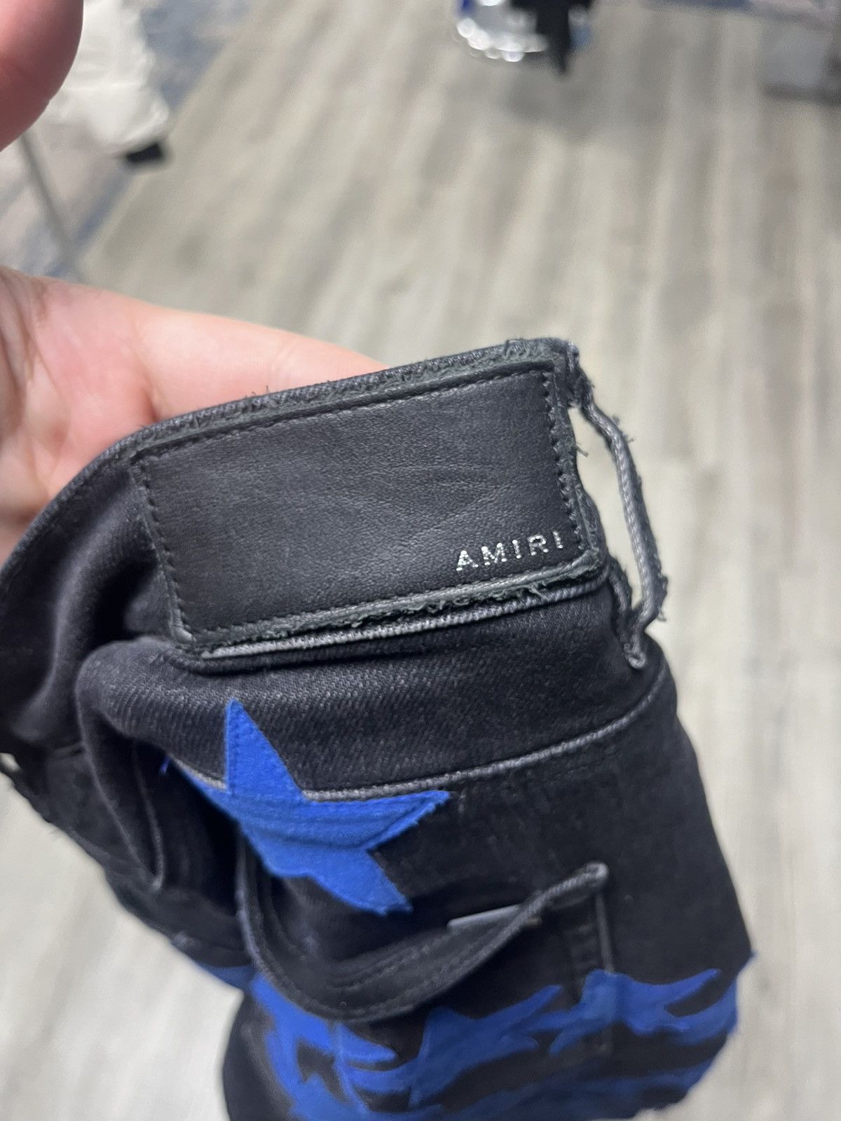 Amiri Amiri Alchemist Suede Stars Blue Aged Black Denim Size US 32 / EU 48 - 10 Thumbnail