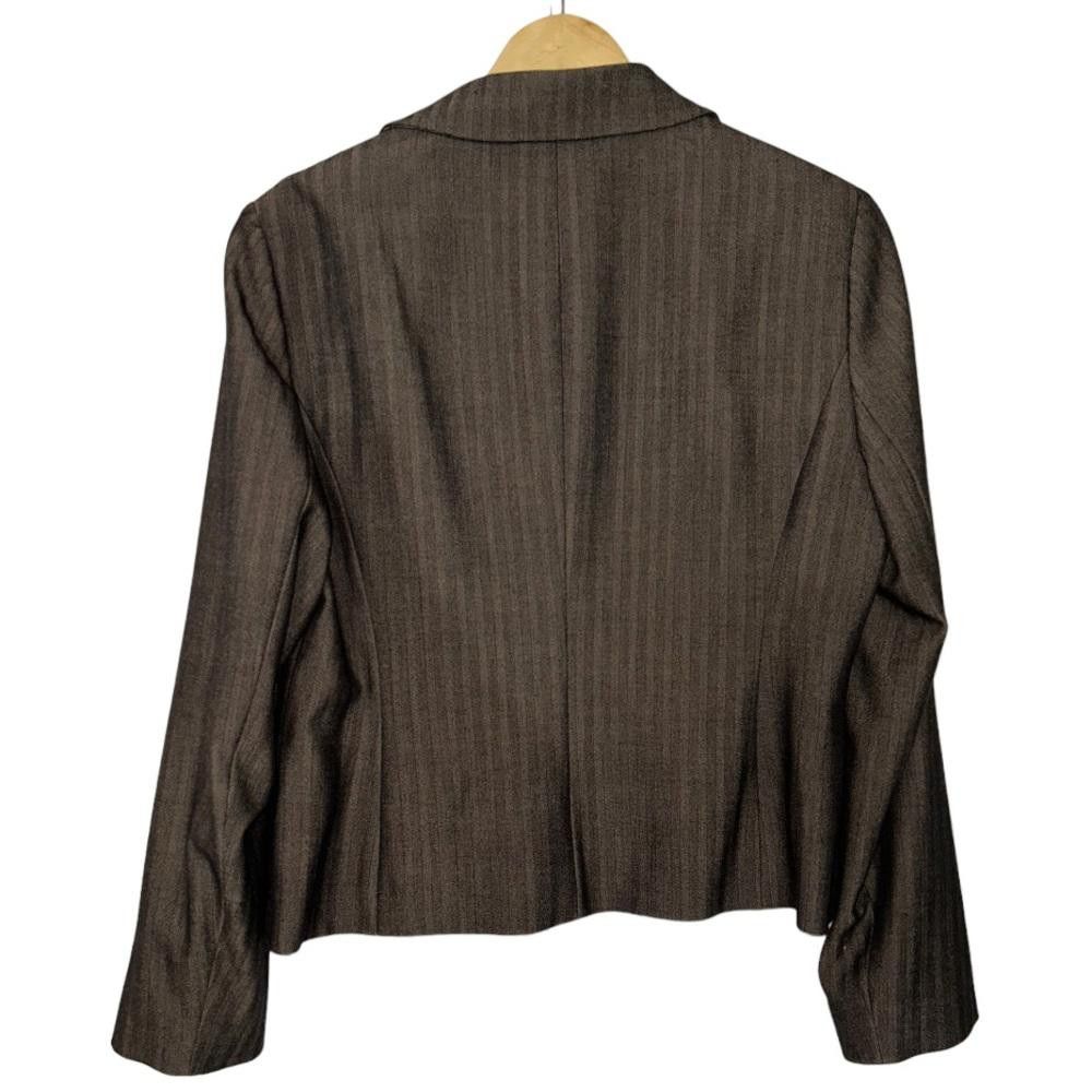 Michael Kors Michael Kors l Brown Striped Blazer Jacket Size 14 Size XL / US 12-14 / IT 48-50 - 2 Thumbnail