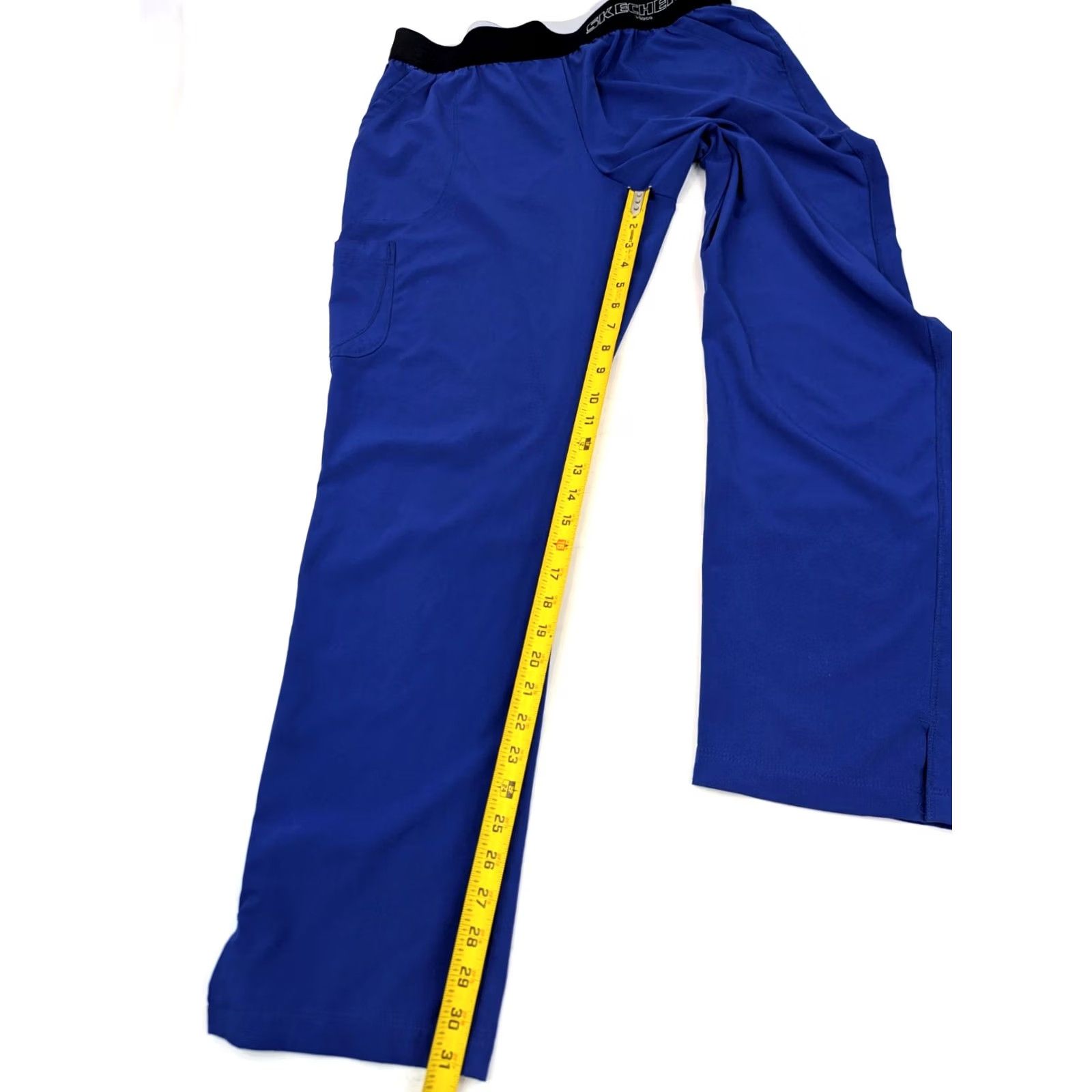 SKECHERS Skechers Barco Scrub 3 Pocket Cargo Pants Men XL (34x31) Blue Elastic Waist Size US 36 / EU 52 - 4 Thumbnail