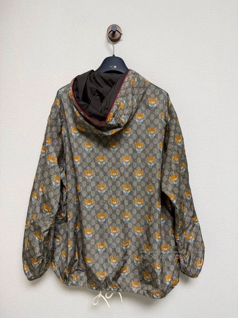 Gucci Gucci Bear full print hooded jacket Size S / US 4 / IT 40 - 2 Thumbnail