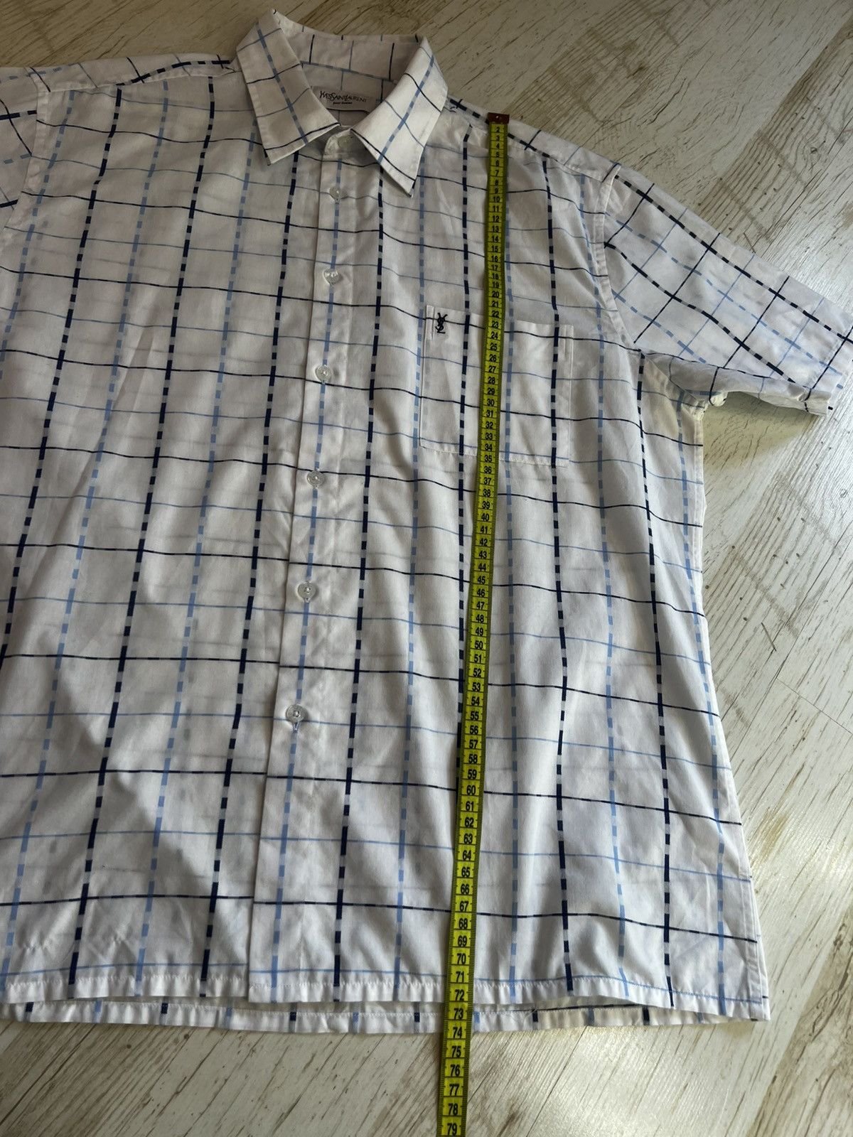 Yves Saint Laurent Yves Saint Laurent Vintage Plaid Shirt – Size XL Size US XL / EU 56 / 4 - 15 Thumbnail