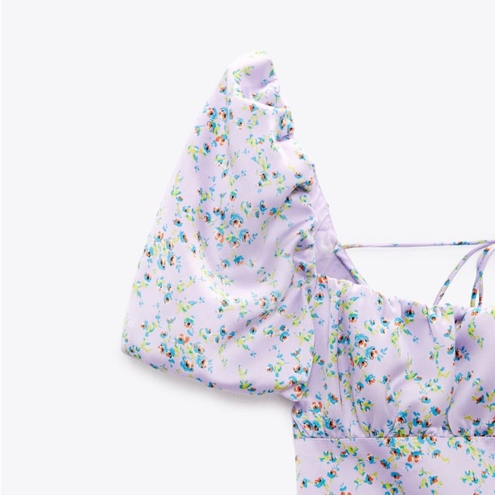 Zara ZARA BLOGGER FAVORITE SATIN EFFECT PRINT DRESS MAUVE Size XS / US 0-2 / IT 36-38 - 12 Thumbnail