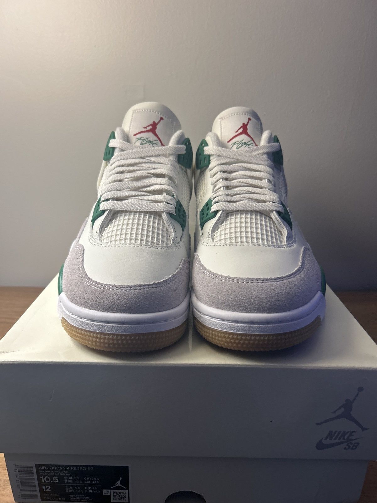 Jordan Brand Nike SB x Jordan 4 Pine Green Size US 10.5 / EU 43-44 - 4 Thumbnail