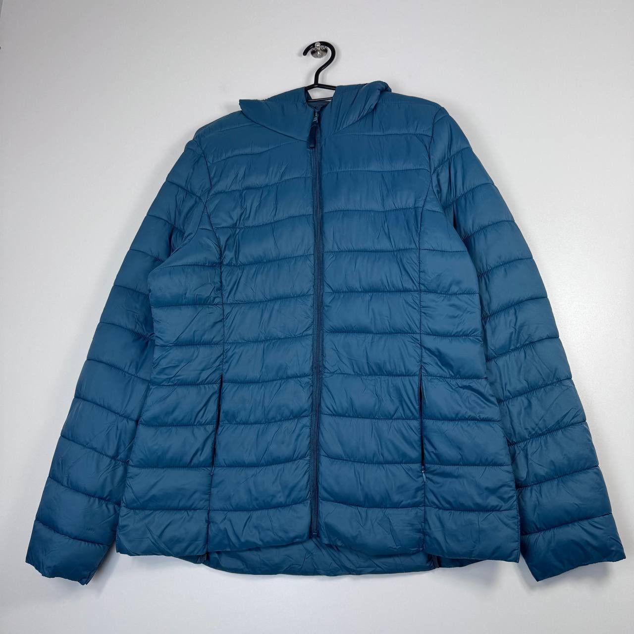 Other Chicorée Puffer Jacket Hooded Blue Lightweight Quilted L Size L / US 10 / IT 46 - 1 Thumbnail