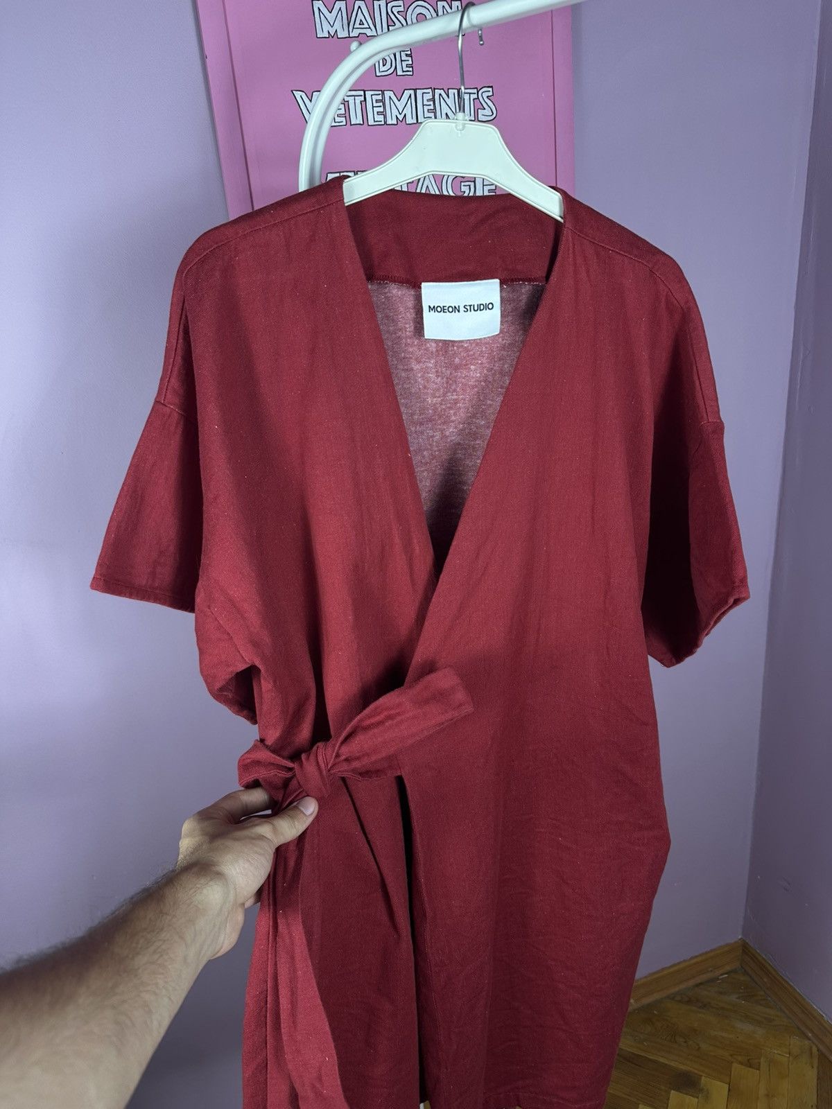 Other Moeon Studio Organic Cotton Classic Kimono Jacket Red Size S / US 4 / IT 40 - 8 Thumbnail