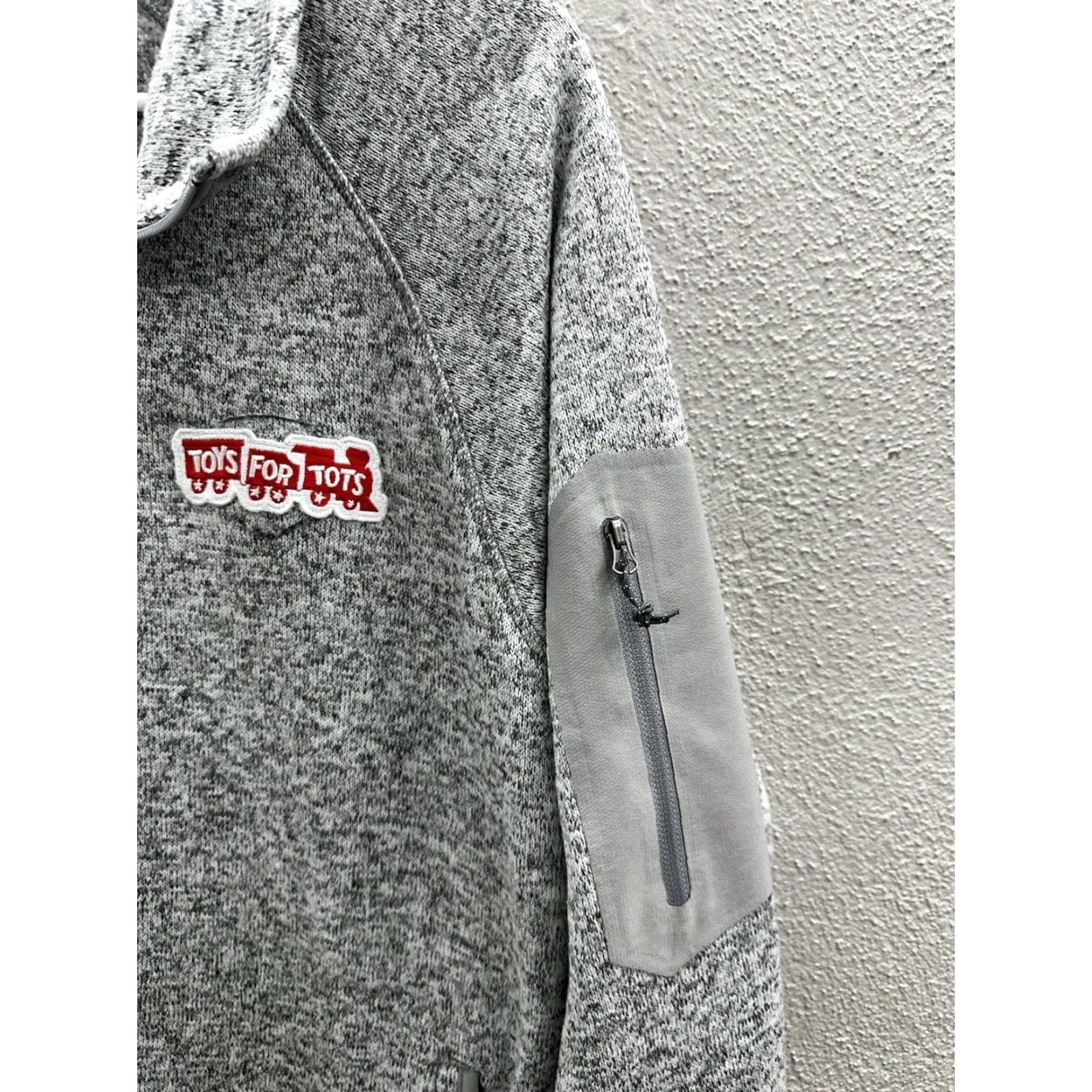 Vintage Fossa Womens Jacket Size Large Gray Embroidered Toys For Tots Full Zip Up Size L / US 10 / IT 46 - 6 Thumbnail