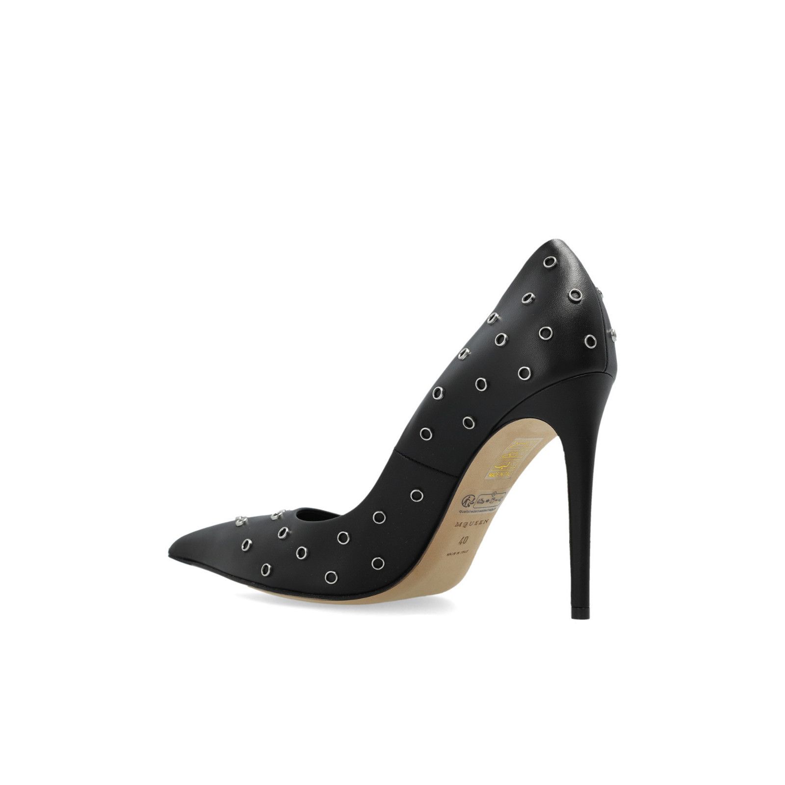 Alexander McQueen ALEXANDER MCQUEEN $1150 Black 105mm Skull Pumps New & Authen Size US 8 / IT 38 - 3 Thumbnail