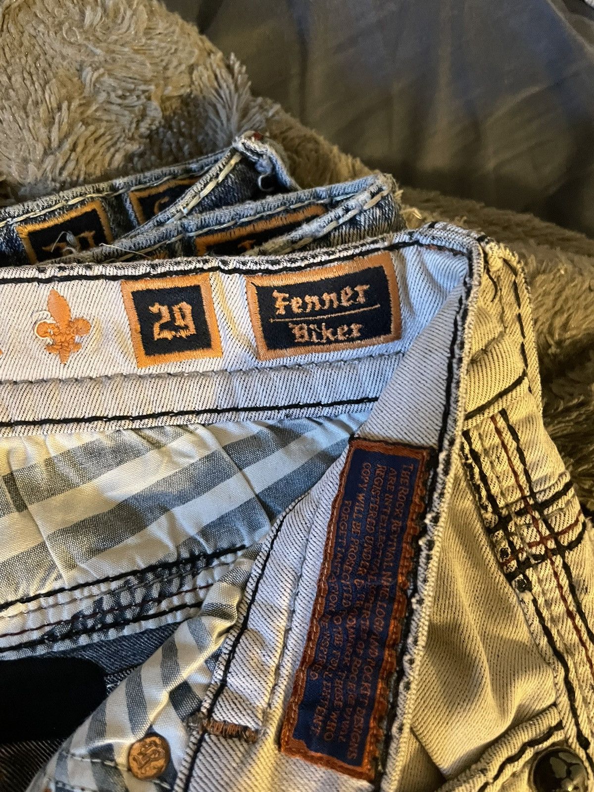 rock revival biker jeans